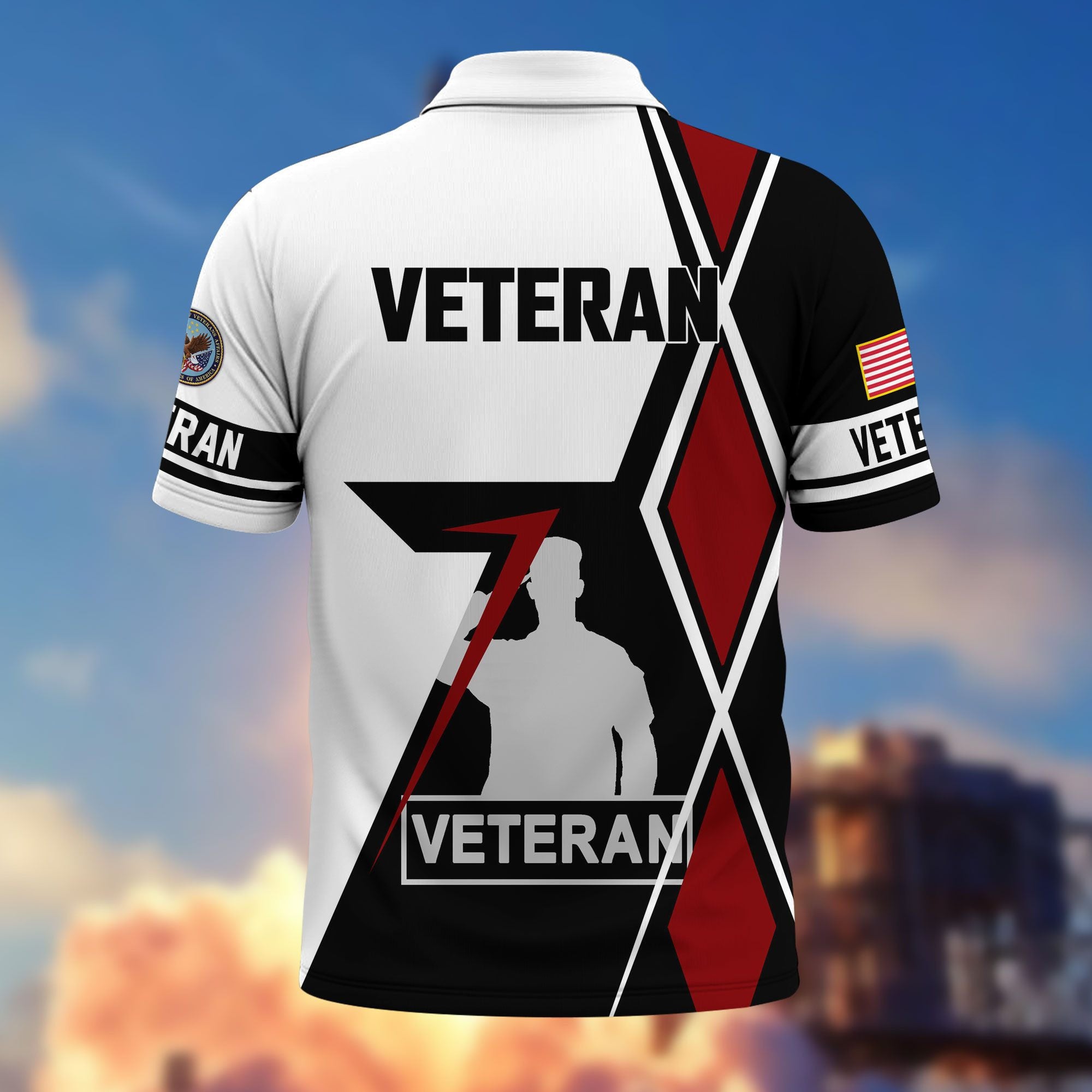 Premium US Veterans Polo Shirt, Gifts For US Veterans, Gifts For Dad, For Husband, Best Gifts On Father's Day, Armed Forces Day, Independence Day, Veterans Day.