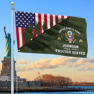 Premium Custom US Army Grommet Flag, Gifts For Army Veteran, Gifts For Dad, For Husband, Best Gifts On Father's Day, Armed Forces Day, Independence Day, Veterans Day.
