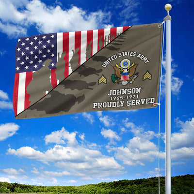 Premium Custom US Army Grommet Flag, Gifts For Army Veteran, Gifts For Dad, For Husband, Best Gifts On Father's Day, Armed Forces Day, Independence Day, Veterans Day.