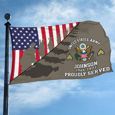 Premium Custom US Army Grommet Flag, Gifts For Army Veteran, Gifts For Dad, For Husband, Best Gifts On Father's Day, Armed Forces Day, Independence Day, Veterans Day.