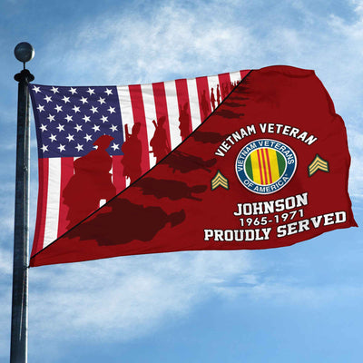 Premium Custom Vietnam Veteran Grommet Flag, Gifts For Vietnam Veteran, Gifts For Dad, For Husband, Best Gifts On Father's Day, Armed Forces Day, Independence Day, Veterans Day.