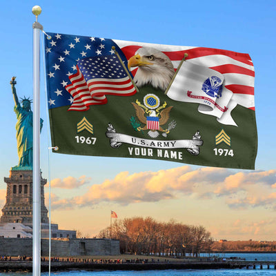 Premium Custom US Army Grommet Flag, Gifts For Army Veteran, Best Gifts On Father's Day, Armed Forces Day, Independence Day, Veterans Day.