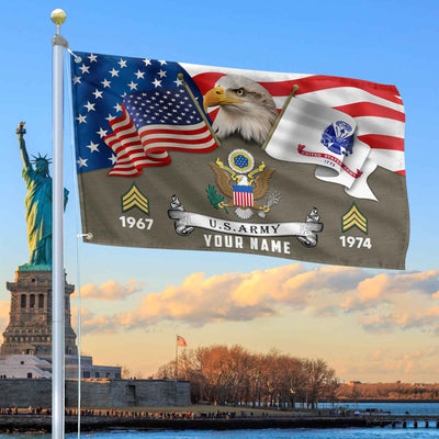 Premium Custom US Army Grommet Flag, Gifts For Army Veteran, Best Gifts On Father's Day, Armed Forces Day, Independence Day, Veterans Day.