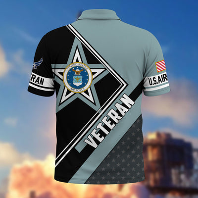 Premium US Veterans Polo Shirt, Gifts For US Veterans, Gifts For Dad, For Husband, Best Gifts On Father's Day, Armed Forces Day, Independence Day, Veterans Day.