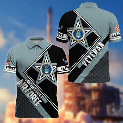 Premium US Veterans Polo Shirt, Gifts For US Veterans, Gifts For Dad, For Husband, Best Gifts On Father's Day, Armed Forces Day, Independence Day, Veterans Day.