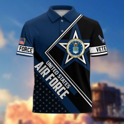 Premium US Veterans Polo Shirt, Gifts For US Veterans, Gifts For Dad, For Husband, Best Gifts On Father's Day, Armed Forces Day, Independence Day, Veterans Day.