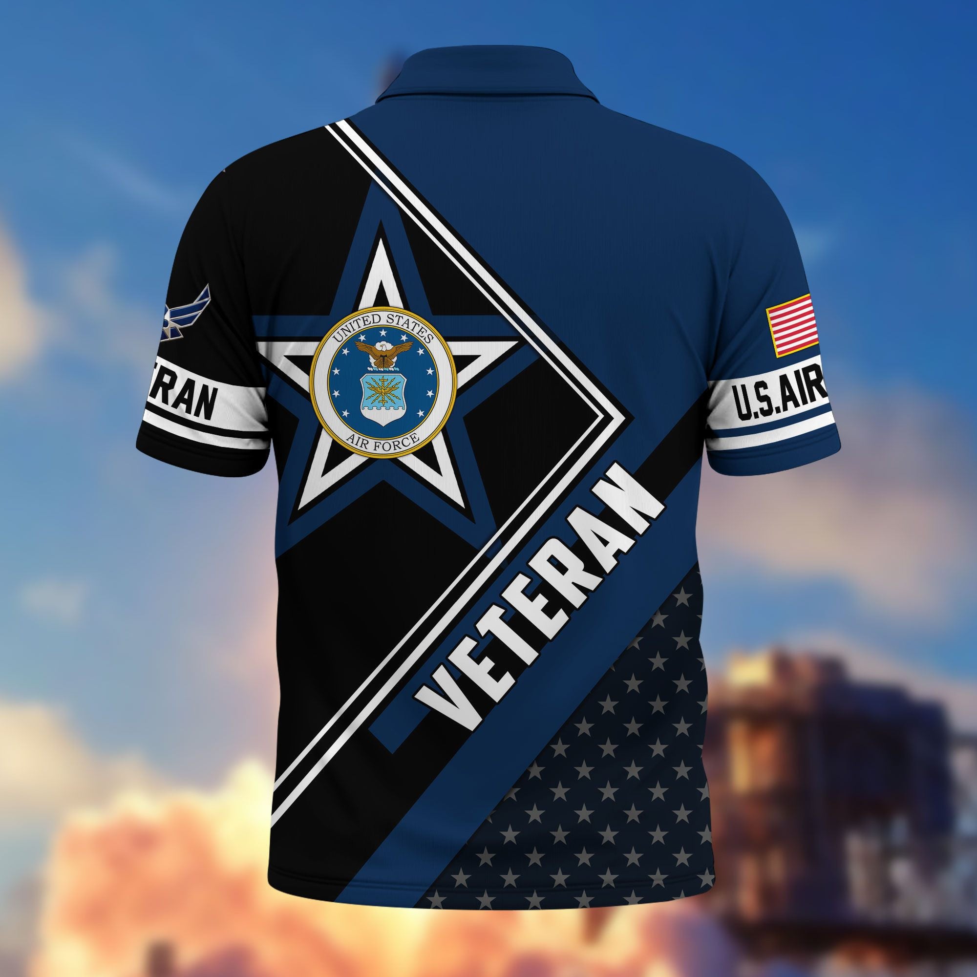 Premium US Veterans Polo Shirt, Gifts For US Veterans, Gifts For Dad, For Husband, Best Gifts On Father's Day, Armed Forces Day, Independence Day, Veterans Day.