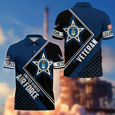 Premium US Veterans Polo Shirt, Gifts For US Veterans, Gifts For Dad, For Husband, Best Gifts On Father's Day, Armed Forces Day, Independence Day, Veterans Day.