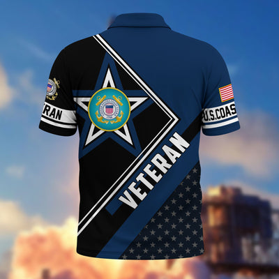 Premium US Veterans Polo Shirt, Gifts For US Veterans, Gifts For Dad, For Husband, Best Gifts On Father's Day, Armed Forces Day, Independence Day, Veterans Day.