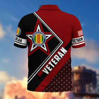Premium US Veterans Polo Shirt, Gifts For US Veterans, Gifts For Dad, For Husband, Best Gifts On Father's Day, Armed Forces Day, Independence Day, Veterans Day.