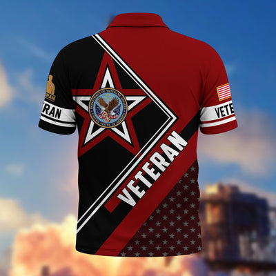Premium US Veterans Polo Shirt, Gifts For US Veterans, Gifts For Dad, For Husband, Best Gifts On Father's Day, Armed Forces Day, Independence Day, Veterans Day.