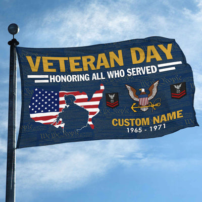 Premium Custom US Navy Grommet Flag, Gifts For Navy Veteran, Gifts For Dad, For Husband, Best Gifts On Father's Day, Armed Forces Day, Independence Day, Veterans Day.