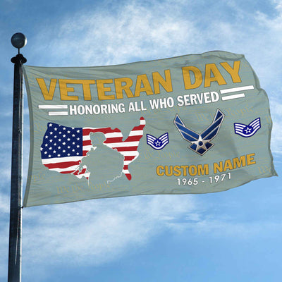 Premium Custom USAF Grommet Flag, Gifts For Air Force Veteran, Gifts For Dad, For Husband, Best Gifts On Father's Day, Armed Forces Day, Independence Day, Veterans Day.