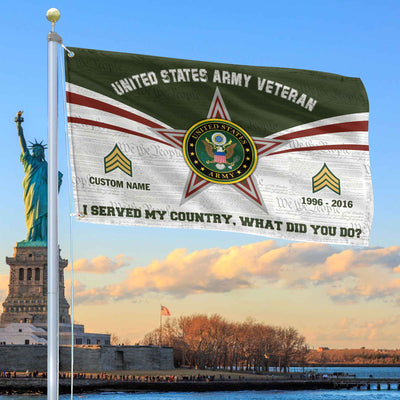Premium Custom US Army Grommet Flag, Gifts For Army Veteran, Best Gifts On Father's Day, Armed Forces Day, Independence Day, Veterans Day.