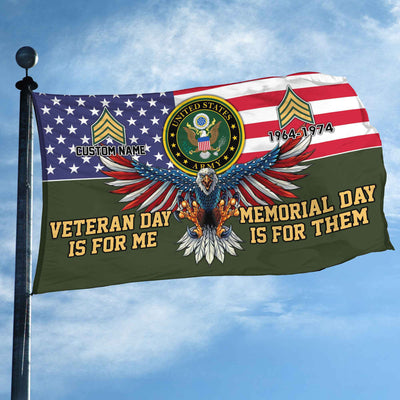 US Army Custom Grommet Flag, Gifts For Army Veteran, Best Gifts On Father's Day, Armed Forces Day, Independence Day, Veterans Day.