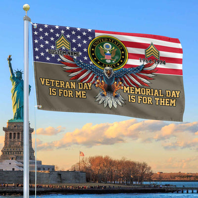 US Army Custom Grommet Flag, Gifts For Army Veteran, Best Gifts On Father's Day, Armed Forces Day, Independence Day, Veterans Day.