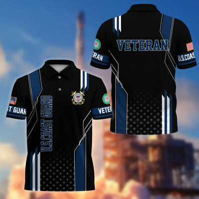 Premium US Veterans Polo Shirt, Gifts For US Veterans, Best Gifts On Father's Day, Armed Forces Day, Independence Day, Veterans Day.