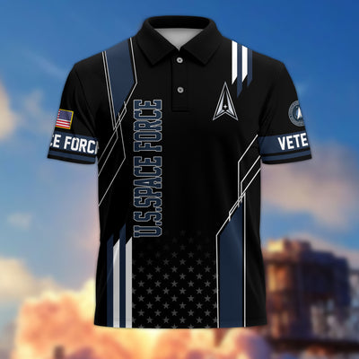 Premium US Veterans Polo Shirt, Gifts For US Veterans, Best Gifts On Father's Day, Armed Forces Day, Independence Day, Veterans Day.