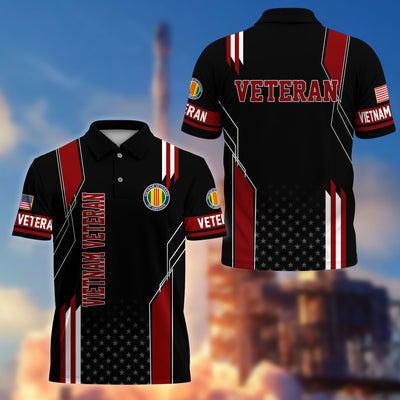 Premium US Veterans Polo Shirt, Gifts For US Veterans, Best Gifts On Father's Day, Armed Forces Day, Independence Day, Veterans Day.