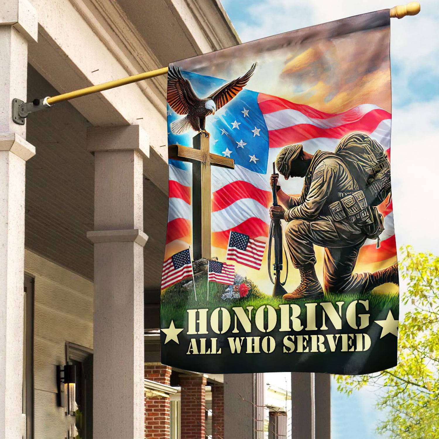Unique US Veteran Flag, Gift For US Veteran, American Flag, Patriotic Flag, Garden Flag, House Flag
