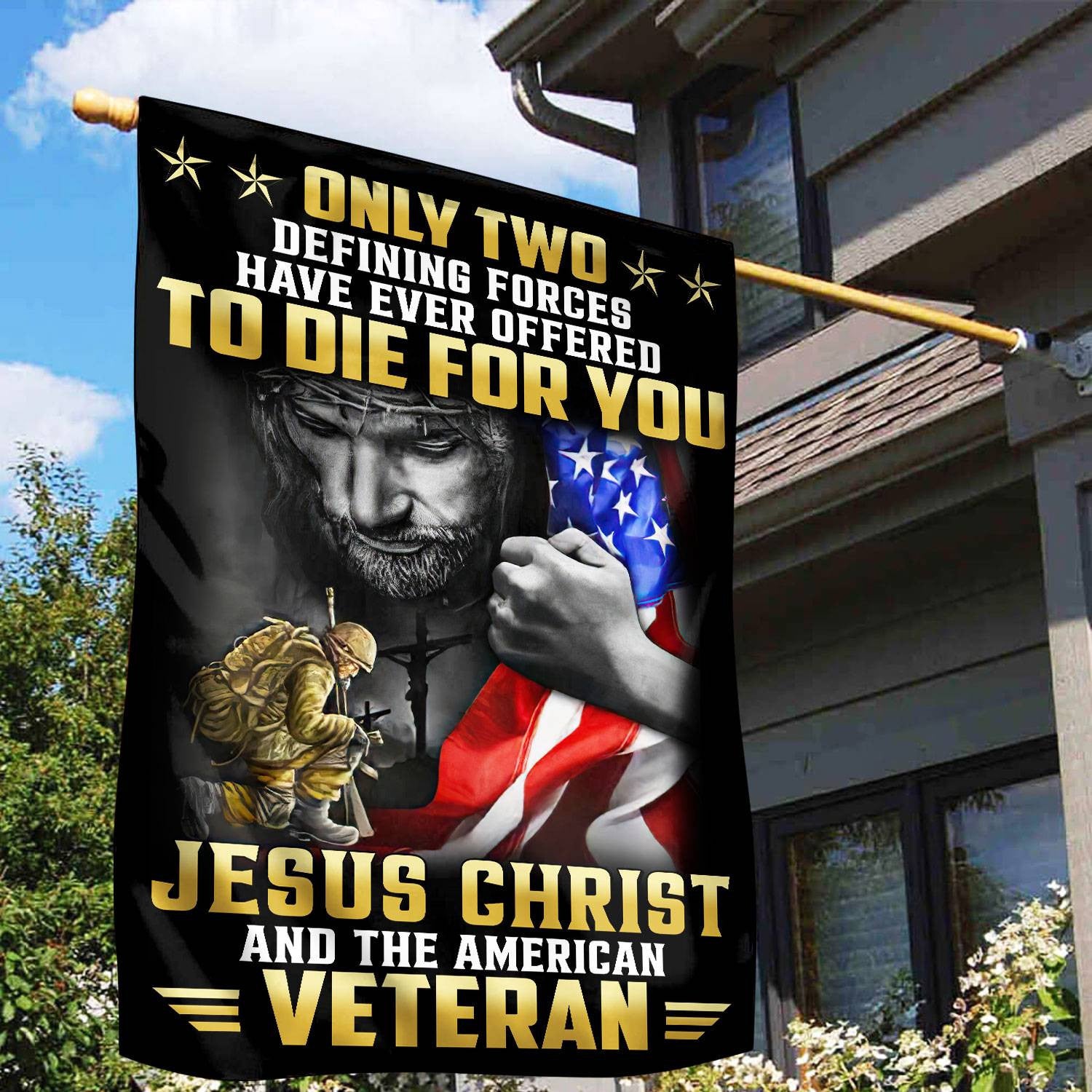 Premium US Veteran Flag, Gift For US Veteran, American Flag, Patriotic Flag, Garden Flag, House Flag, Best Gifts On Father's Day, Independence Day, Veterans Day.