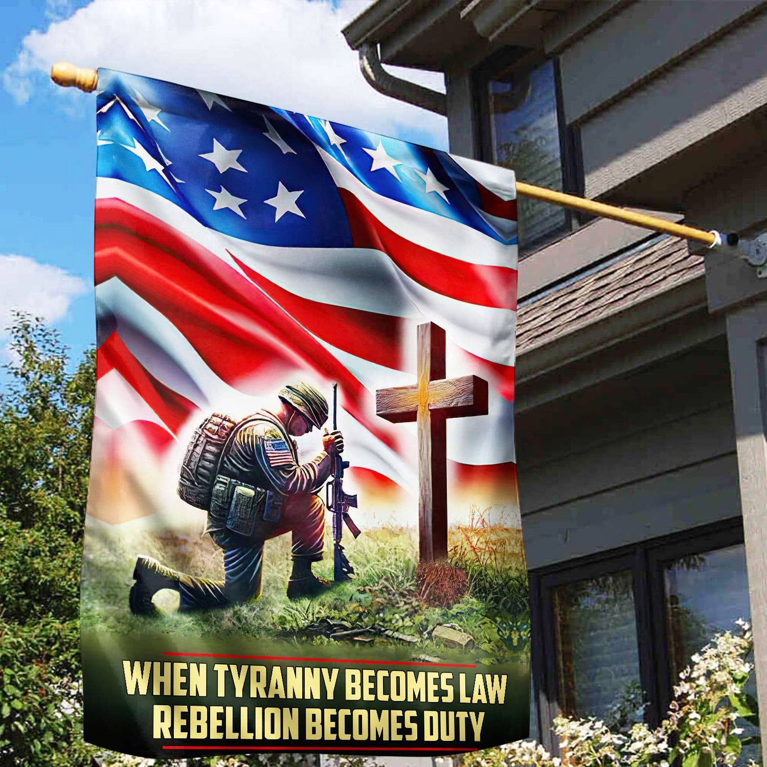 Premium US Veteran Flag, Gift For US Veteran, American Flag, Patriotic Flag, Garden Flag, House Flag, Best Gifts On Father's Day, Independence Day, Veterans Day.