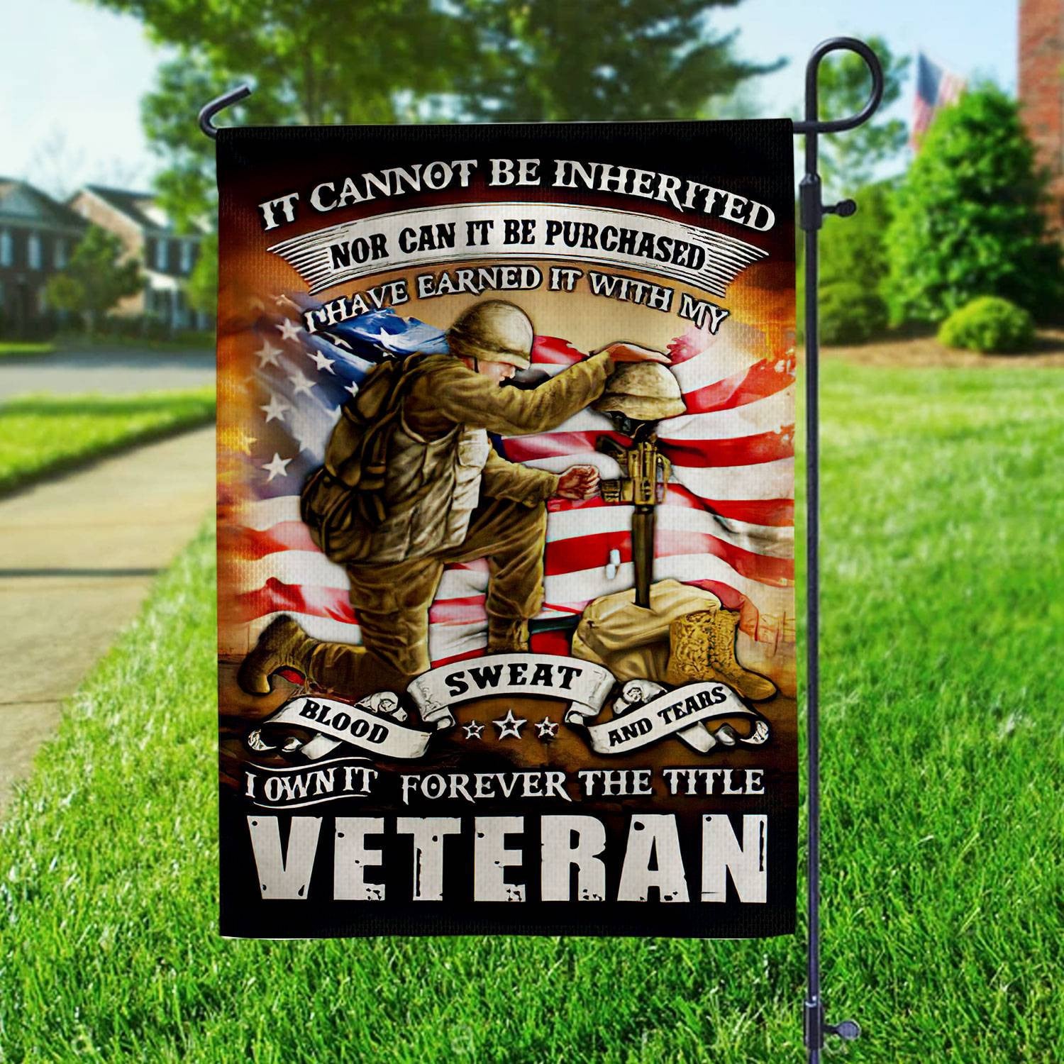 Premium US Veteran Flag, Gift For US Veteran, American Flag, Patriotic Flag, Garden Flag, House Flag
