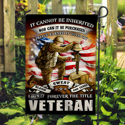 Premium US Veteran Flag, Gift For US Veteran, American Flag, Patriotic Flag, Garden Flag, House Flag