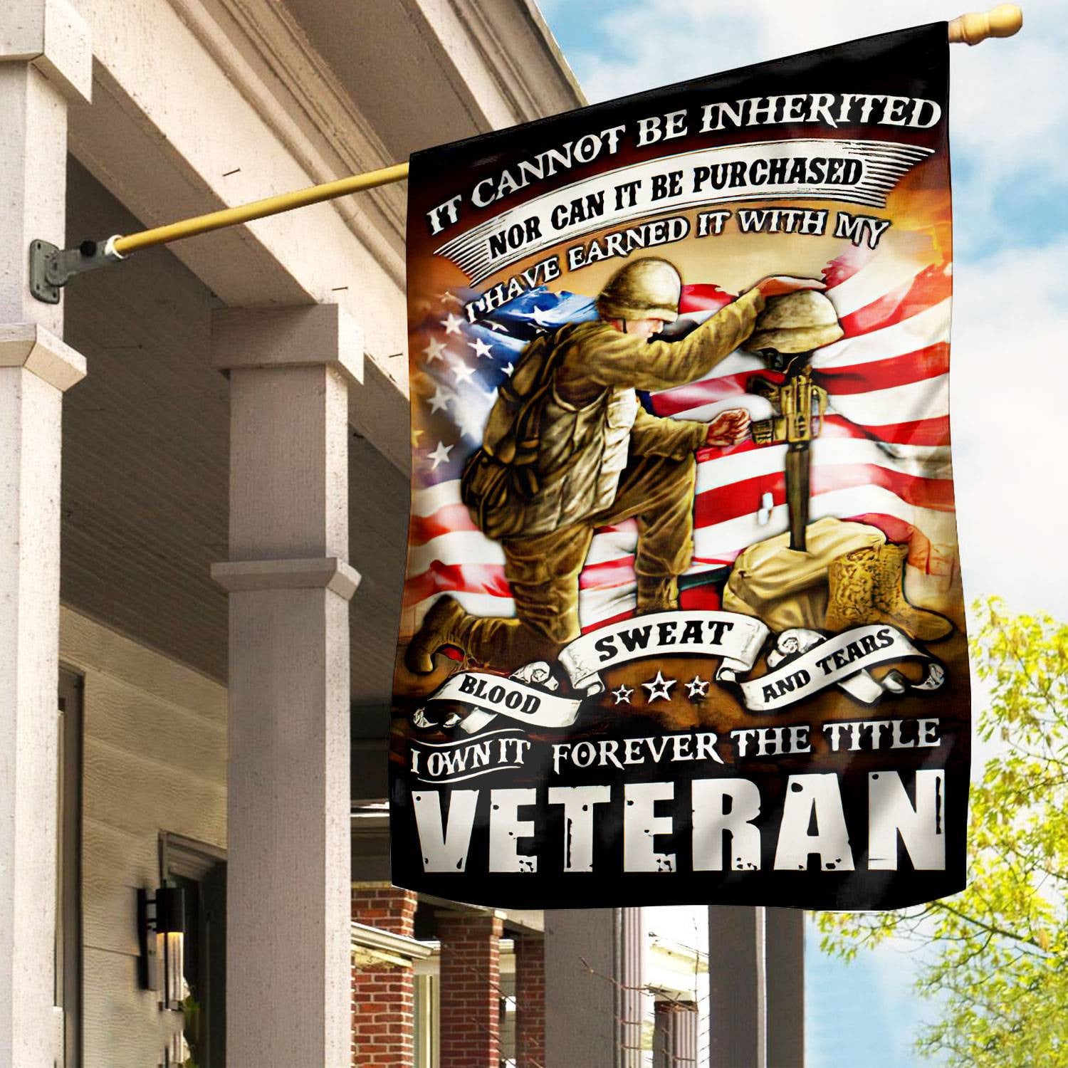 Premium US Veteran Flag, Gift For US Veteran, American Flag, Patriotic Flag, Garden Flag, House Flag