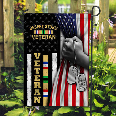 Premium US Desert Storm Veteran Flag, Gift For Desert Storm Veteran, American Flag, Patriotic Flag, Garden Flag, House Flag