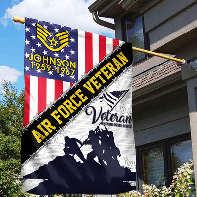 Premium Custom USAF Flag, Gift For Air Force Veteran, American Flag, Patriotic Flag, Garden Flag, House Flag, Best Gifts On Father's Day, Independence Day, Veterans Day.