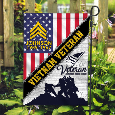 Premium Custom Vietnam Veteran Flag, Gifts For Vietnam Veteran, American Flag, Patriotic Flag, Garden Flag, House Flag, Best Gifts On Father's Day, Independence Day, Veterans Day.