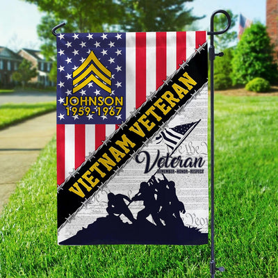 Premium Custom Vietnam Veteran Flag, Gifts For Vietnam Veteran, American Flag, Patriotic Flag, Garden Flag, House Flag, Best Gifts On Father's Day, Independence Day, Veterans Day.