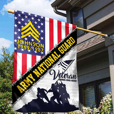 Premium Custom US Army National Guard Veteran Flag, Gifts For Army National Guard Veteran, American Flag, Patriotic Flag, Garden Flag, House Flag, Best Gifts On Father's Day, Independence Day, Veterans Day.