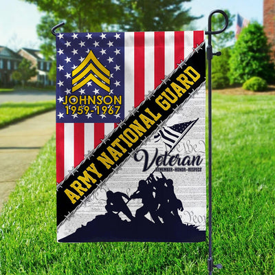Premium Custom US Army National Guard Veteran Flag, Gifts For Army National Guard Veteran, American Flag, Patriotic Flag, Garden Flag, House Flag, Best Gifts On Father's Day, Independence Day, Veterans Day.