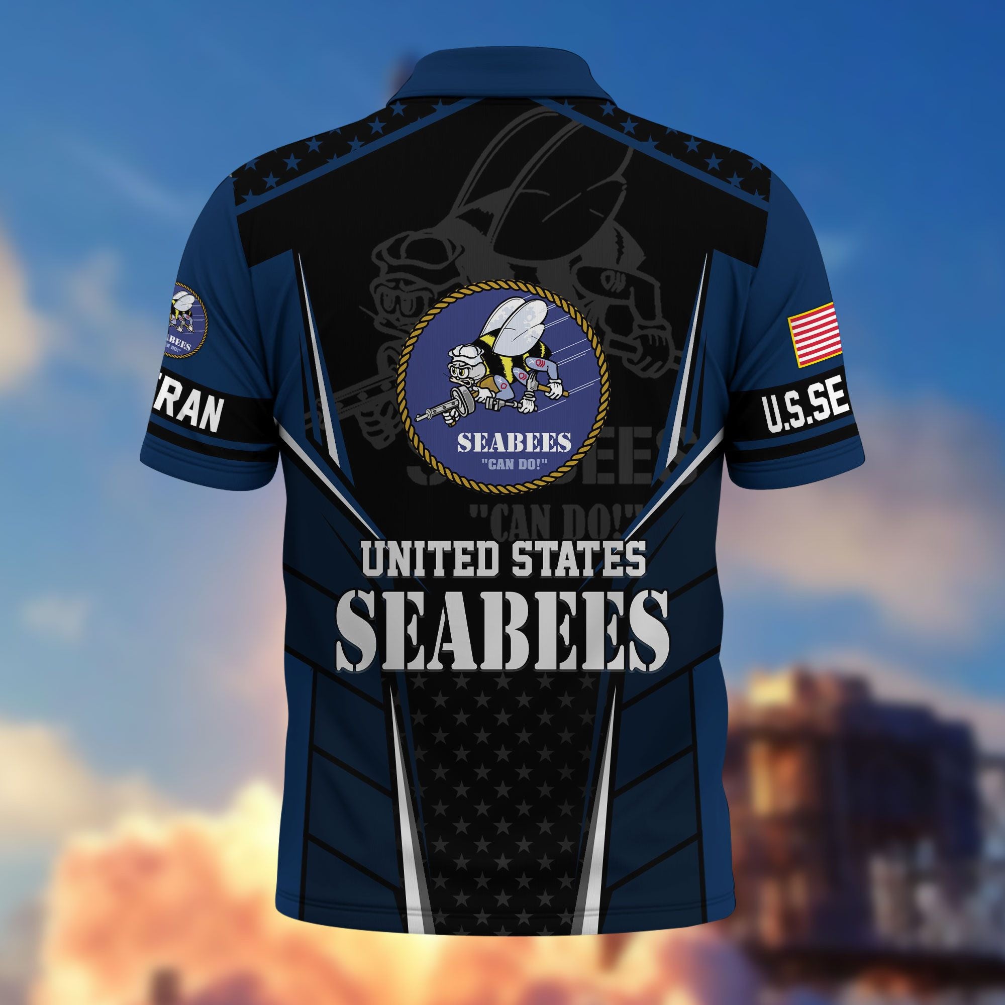 Premium US Veterans Polo Shirt, Gifts For US Veterans, Best Gifts On Father's Day, Armed Forces Day, Independence Day, Veterans Day.