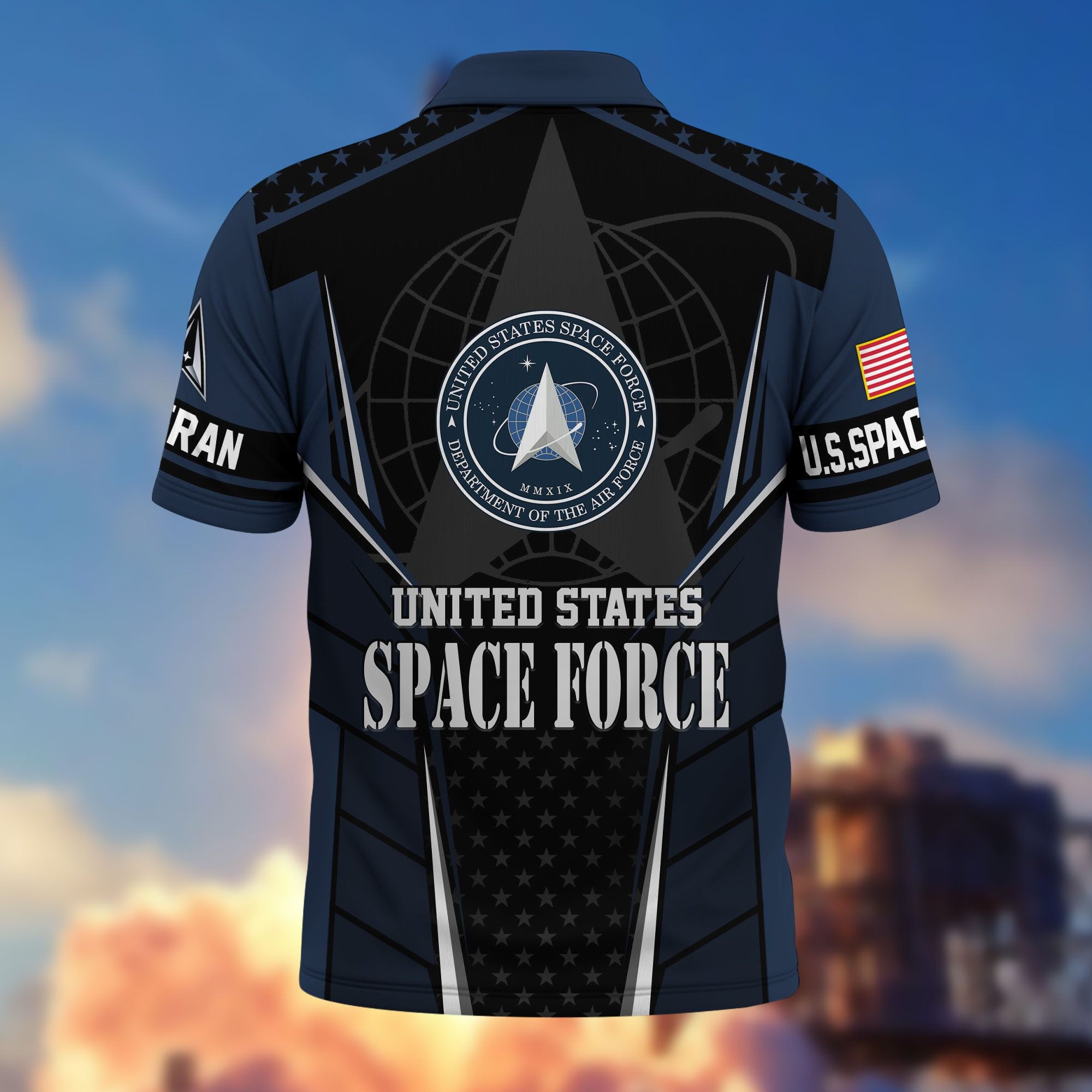 Premium US Veterans Polo Shirt, Gifts For US Veterans, Best Gifts On Father's Day, Armed Forces Day, Independence Day, Veterans Day.
