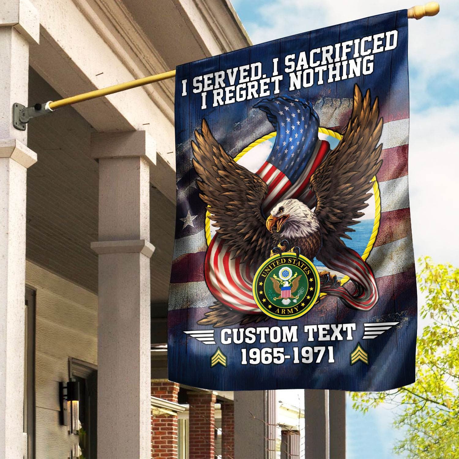 Premium Custom US Army Flag, Gift For Army Veteran, American Flag, Patriotic Flag, Garden Flag, House Flag