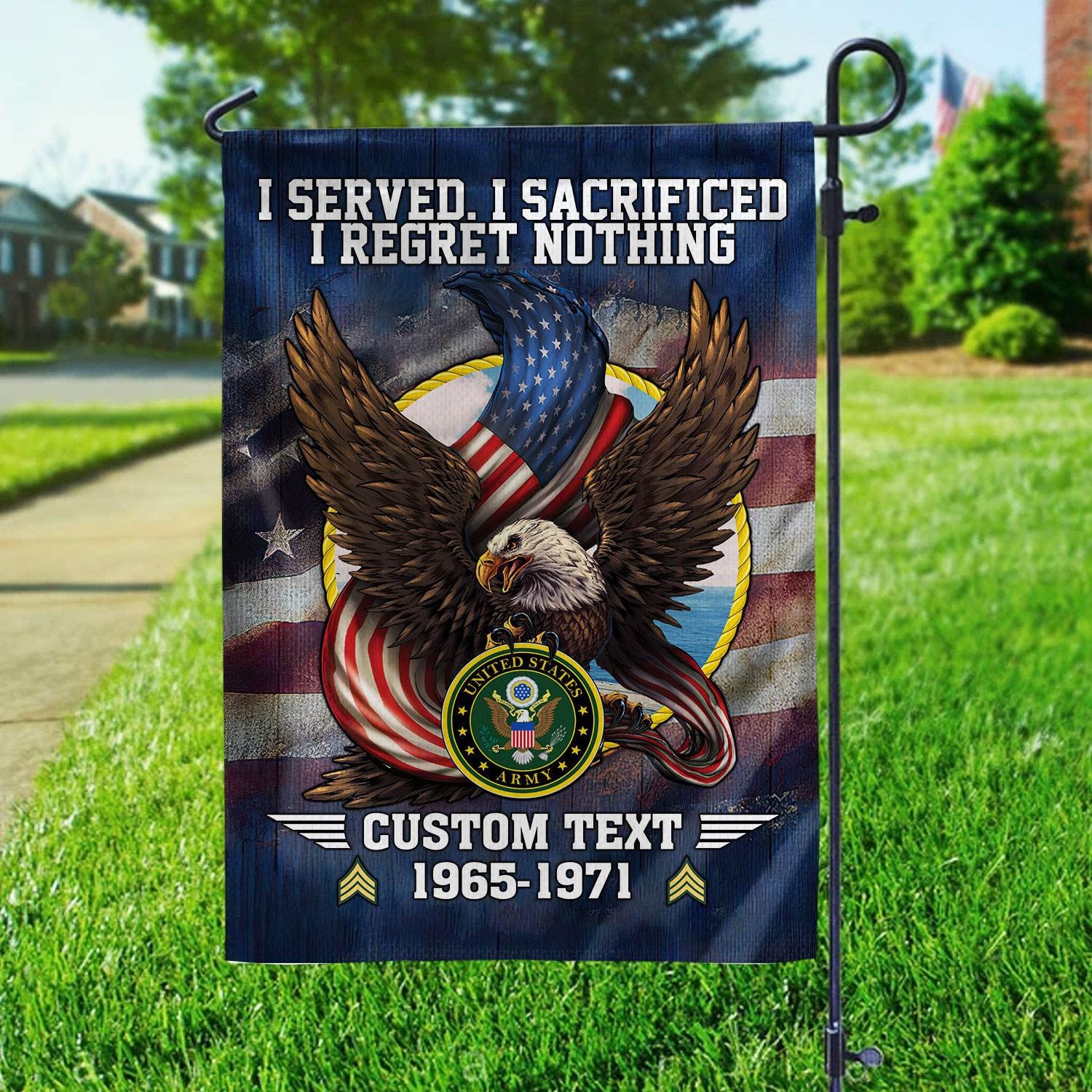Premium Custom US Army Flag, Gift For Army Veteran, American Flag, Patriotic Flag, Garden Flag, House Flag