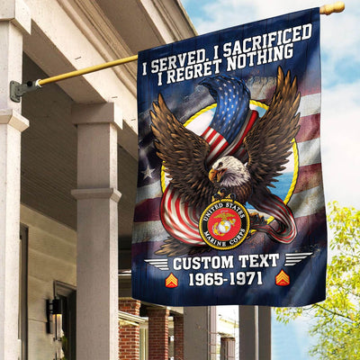 Premium Custom USMC Flag, Gift For Marine Veteran, American Flag, Patriotic Flag, Garden Flag, House Flag
