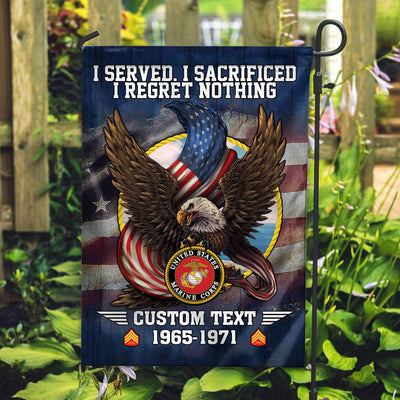 Premium Custom USMC Flag, Gift For Marine Veteran, American Flag, Patriotic Flag, Garden Flag, House Flag