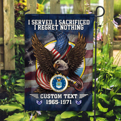 Premium Custom USAF Flag, Gift For Air Force Veteran, American Flag, Patriotic Flag, Garden Flag, House Flag