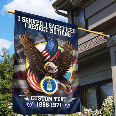 Premium Custom USAF Flag, Gift For Air Force Veteran, American Flag, Patriotic Flag, Garden Flag, House Flag