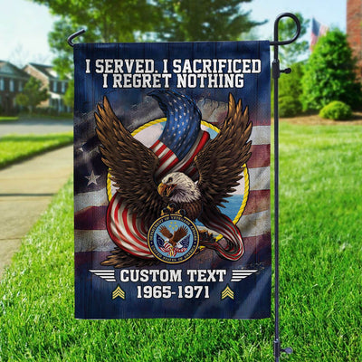 Premium Custom US Veteran Flag, Gift For US Veteran, American Flag, Patriotic Flag, Garden Flag, House Flag