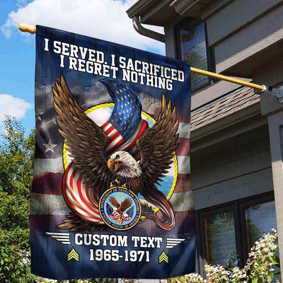 Premium Custom US Veteran Flag, Gift For US Veteran, American Flag, Patriotic Flag, Garden Flag, House Flag