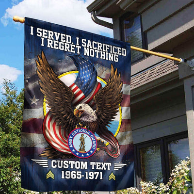 Premium Custom Army National Guard Veteran Flag, Gift For US Veteran, American Flag, Patriotic Flag, Garden Flag, House Flag