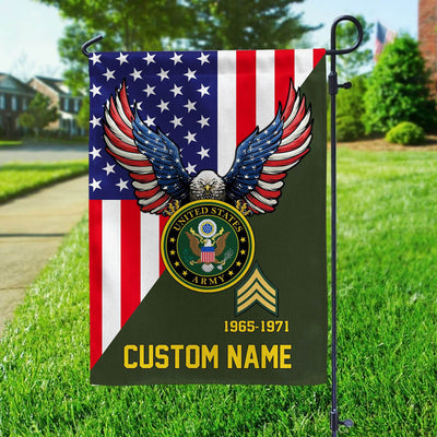 Premium Custom US Army Veteran Flag, Gift For Army Veteran, American Flag, Patriotic Flag, Garden Flag, House Flag, Gifts On Father's Day, Independence Day, Veterans Day.