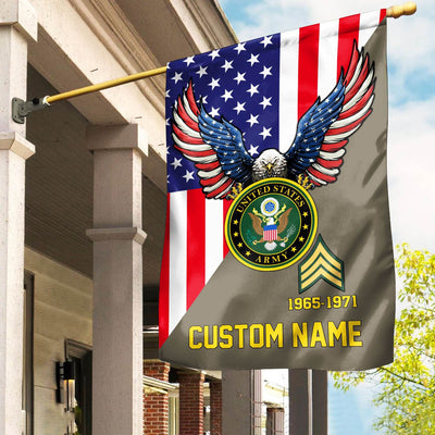 Premium Custom US Army Veteran Flag, Gift For Army Veteran, American Flag, Patriotic Flag, Garden Flag, House Flag, Gifts On Father's Day, Independence Day, Veterans Day.