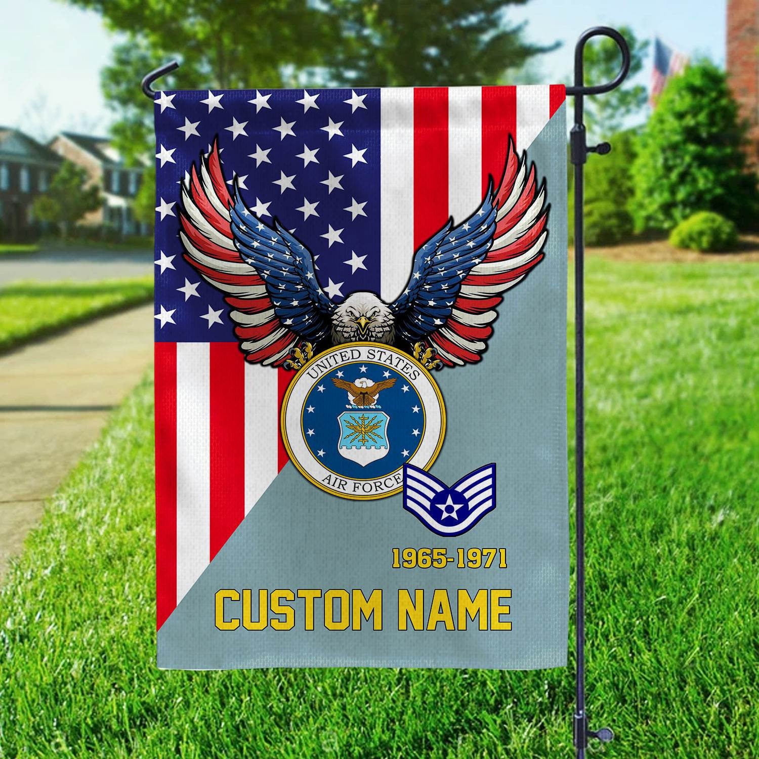 Premium Custom USAF Veteran Flag, Gift For Air Force Veteran, American Flag, Patriotic Flag, Garden Flag, House Flag, Gifts On Father's Day, Independence Day, Veterans Day.