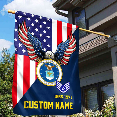 Premium Custom USAF Veteran Flag, Gift For Air Force Veteran, American Flag, Patriotic Flag, Garden Flag, House Flag, Gifts On Father's Day, Independence Day, Veterans Day.